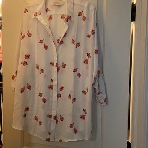 Loft maternity floral blouse
